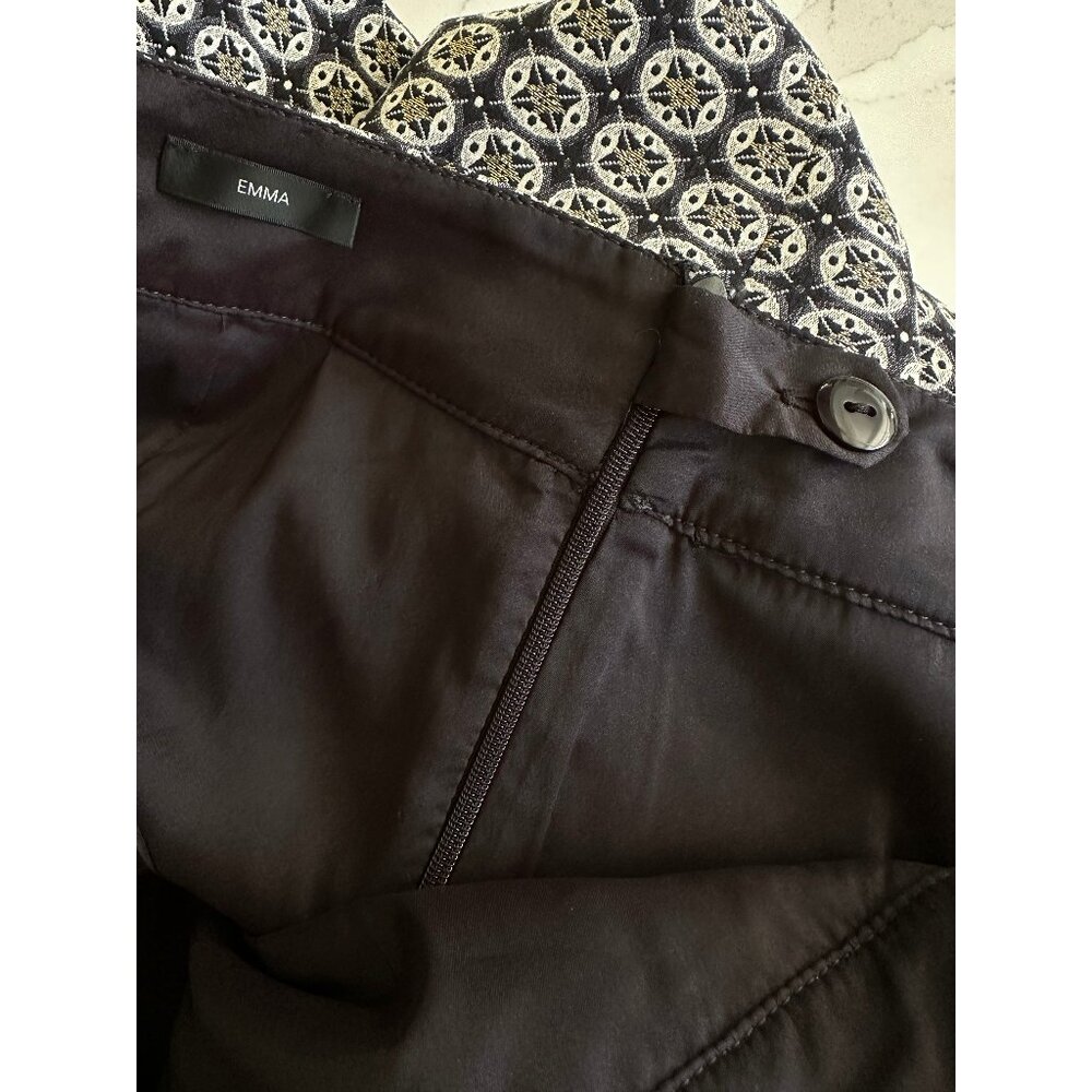 St. John Emma Gold/Black Metallic Jacquard Pants - Holiday Perfection! NWOT - Picture 6 of 11